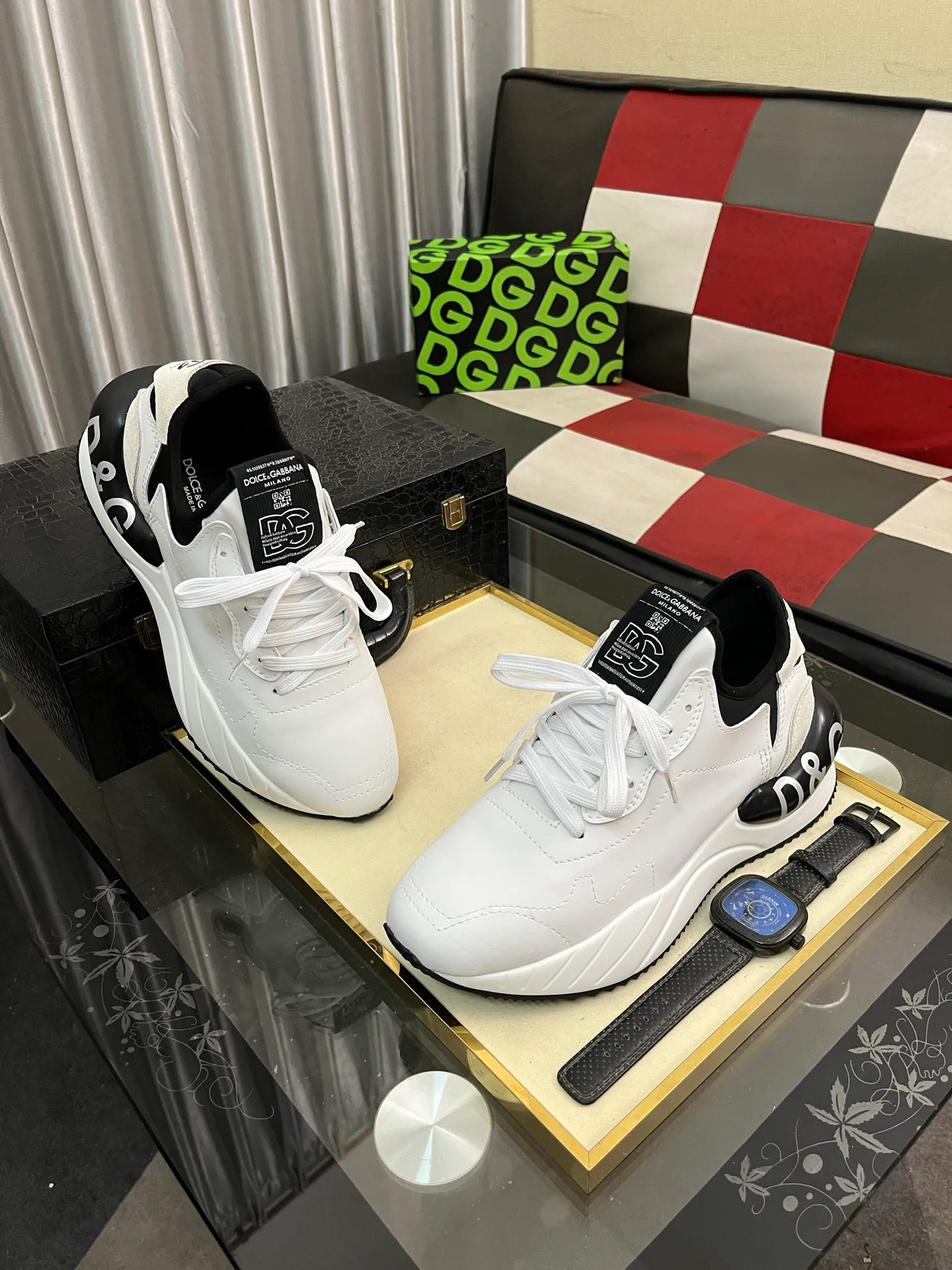 Men's shoes 💰540⌚️⌚️【DG～】Couple casual shoes 2025z cabinet simultaneous sale 🔶Size: 35-46#️⃣The upper is made of multi-material splicing ➕Mesh lining, comfortable and breathable, sole: original comfortable and wear-resistant outsole, ⚠️The real thing📱Photographed🎬The real thing is better📢📢📢
